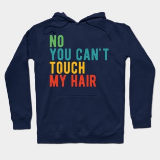 funny quote  no you cant touch my hair vintage humor meme Hoodie